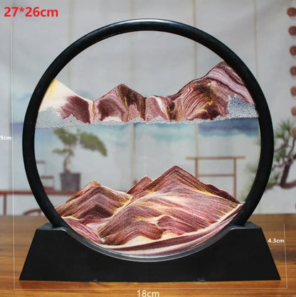 3D Quicksand Hourglass Art